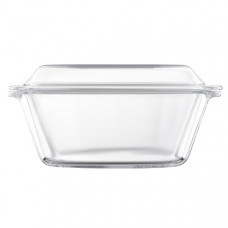 Форма для запікання з кришкою Ardesto Black Mars, 25.5х22.8х10.2см, боросилікатне скло, кругла, прозорий