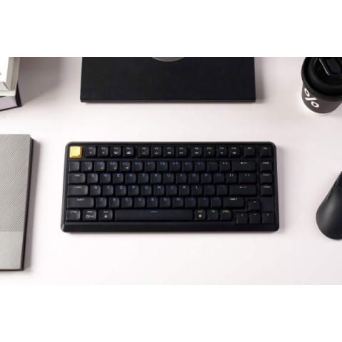 Клавіатура механічна Keychron J1 82Key, K pro Red, WL/BT/USB-A, QMK, Hot-swap, EN/UKR, RGB, чорний