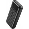 Зовнішній акумулятор (Power Bank) XO PB302 20000 mAh, Black