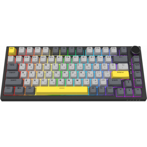 Дротова механічна клавіатура Ajazz AK820 Sea Salt Switch Black (AK820-SS-BGY) Купити в Україні
