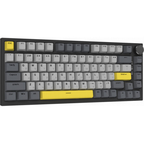 Дротова механічна клавіатура Ajazz AK820 Sea Salt Switch Black (AK820-SS-BGY) Купити в Україні