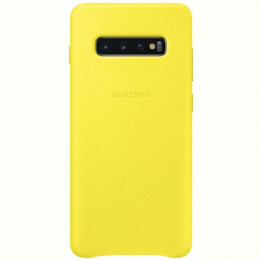 Чохол-накладка Samsung Leather Cover для Samsung Galaxy S10+ SM-G975 Yellow (EF-VG975LYEGRU)