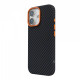 Чохол ArmorStandart LikeCarbon2 SE MagCase для Apple iPhone 17 Black Orange (ARM89160)