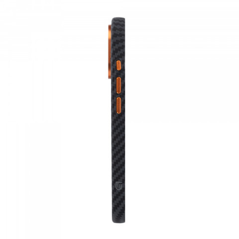 Чохол ArmorStandart LikeCarbon2 SE MagCase для Apple iPhone 17 Black Orange (ARM89160)