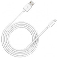 Кабель Lightning Canyon USB/Apple Lightning White 1m (CNE-CFI1W)