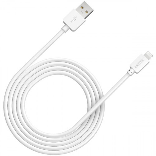 Кабель Lightning Canyon USB/Apple Lightning White 1m (CNE-CFI1W)