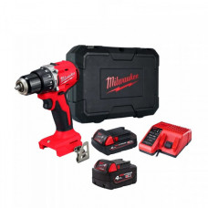 Шурупокрут-дриль акумуляторний Milwaukee М18 BLPDRC-422С 18В 1х2А·год 1х4А·год 60Нм 500·1700об/хв ЗП M12-18C кейс 1.5кг