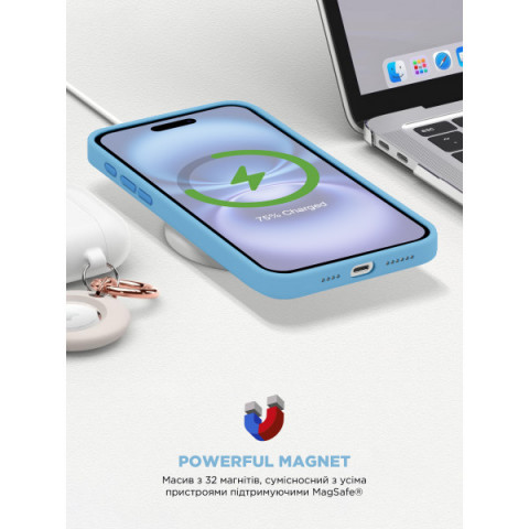 Чохол ArmorStandart ICON2 MagSafe для Apple iPhone 16 Capri Blue (ARM80183)