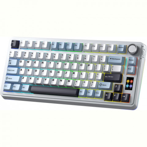 Клавіатура бездротова Aula S75 Pro White (6978080502148)