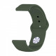 Силіконовий ремінець BeCover для Samsung Galaxy Watch 42mm/Watch Active/Active 2 40/44mm/Watch 3 41mm/Gear S2 Classic/Gear Sport Khaki (706184)