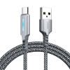 Кабель Remax RC-123a Gonyu 2.4A USB-USB-C, 1м Silver (6972174151915)