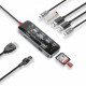 Концентратор USB Type-C Promate TransHub-Go 9 in 1 Grey (transhub-go)