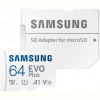 Карта пам`яті MicroSDXC 64GB UHS-I/U3 Class 10 Samsung Evo Plus R160MB/s + SD-адаптер (MB-MC64SA/EU)