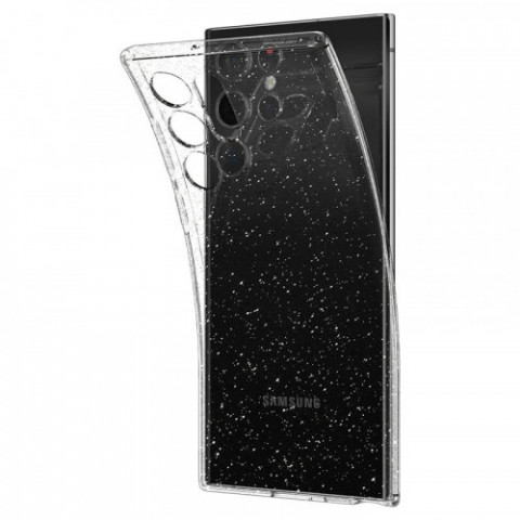Чохол-накладка Spigen Liquid Crystal Glitter для Samsung Galaxy S22 Ultra SM-S908 Crystal Quartz (ACS03913)