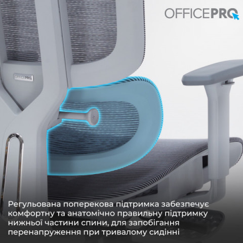 Крісло офісне OfficePro Skyline OC750-G-DG-DG Купити в Україні