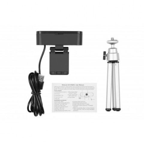 Веб-камера 2E WQHD 2К USB-A Black (2E-WC2K)