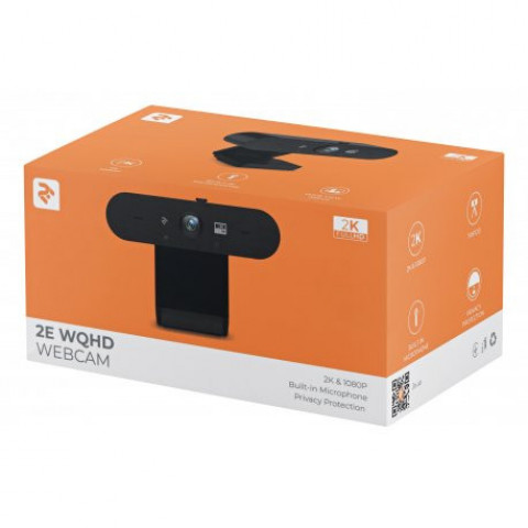 Веб-камера 2E WQHD 2К USB-A Black (2E-WC2K)