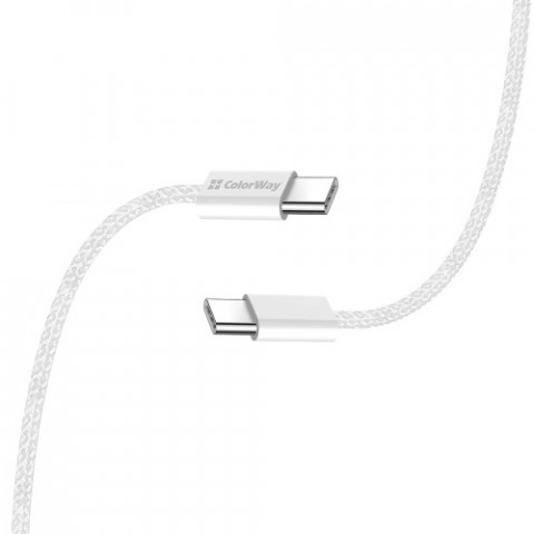 Кабель ColorWay USB Type-C - USB Type-C (M/M), 3.0 А, 2 м, Gray (CW-CBPDCC068-GR)