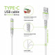 Кабель Intaleo CBFLEXT1 USB-USB Type-C 1.2м White (1283126568534)