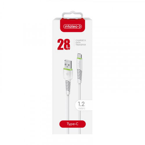 Кабель Intaleo CBFLEXT1 USB-USB Type-C 1.2м White (1283126568534)