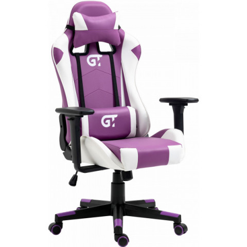 Геймерське дитяче крісло GT Racer X-5934-B Kids White/Violet