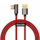 Кабель Baseus Legend Series Elbow USB-USB-C, 2м, Red (CACS000509)