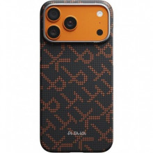 Чохол Pitaka Edge Ultra-Slim для iPhone 17 Pro Max Monogram Black/Orange (KI1704PTKP)