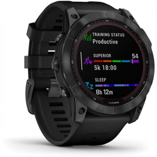 Смарт-годинник Garmin Fenix 7X Solar Slate Gray with Black Band (010-02541-00)