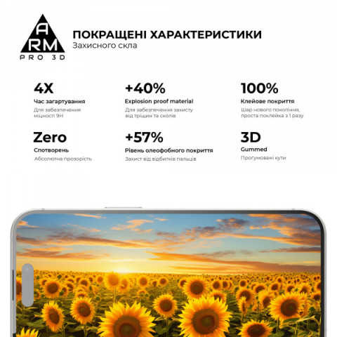 Захисне скло ArmorStandart Pro 3D для Apple iPhone 15 Plus (ARM68218)