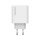 Мережевий зарядний пристрій ColorWay GaN Mini 50W PD Port PPS USB (Type-C PD 30W + Type-C PD 20W) White (CW-CHS050PD-WT)
