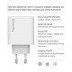 Мережевий зарядний пристрій ColorWay GaN Mini 50W PD Port PPS USB (Type-C PD 30W + Type-C PD 20W) White (CW-CHS050PD-WT)