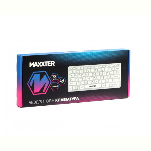 Клавiатура Maxxter KBW-C01S-UA Silver