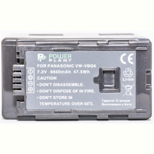 Акумулятор PowerPlant Panasonic VW-VBG6 6600mAh (DV00DV1279)