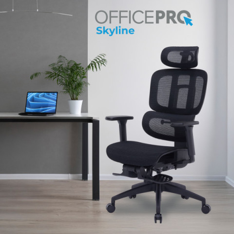Крісло офісне OfficePro Skyline OC750-B-B-B Купити в Україні