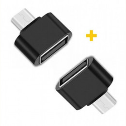 Адаптер XoKo AC-050 USB-microUSB Black 2шт. (XK-AC050-BK2)