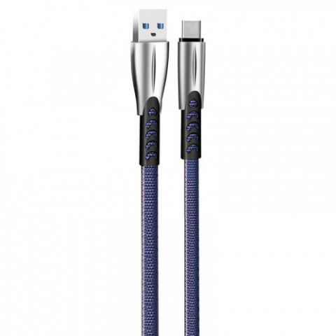 Кабель ColorWay USB - USB Type-C (M/M), 2.4 А, 1 м, Blue (CW-CBUC012-BL)