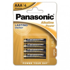 Батарейка Panasonic Alkaline Power лужна AAA блістер, 4 шт (LR03REB/4BPR)