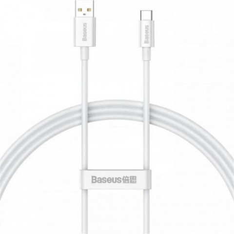Кабель Baseus Superior USB-USB Type-C, 5A, 100W, 2м White (CAYS001402)
