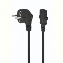Кабель живлення CEE7/7-C13, 3х0.5 мм, черный, 1.2м