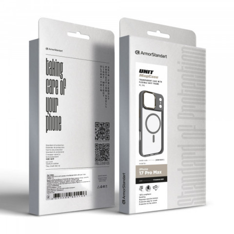 Чохол ArmorStandart Unit MagCase для Apple iPhone 17 Pro Max Titanium Grey (ARM86301)