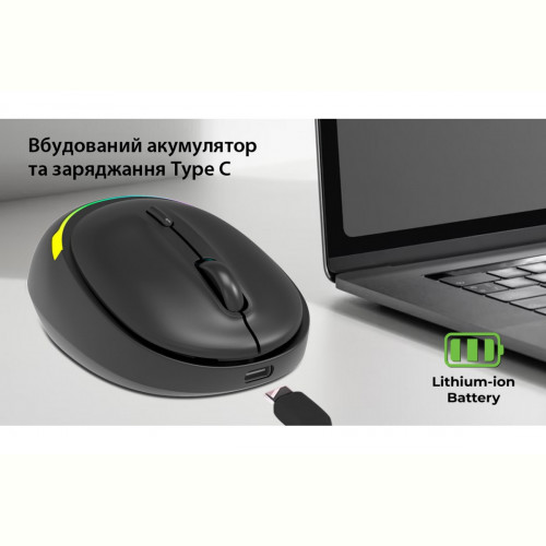 Миша бездротова REAL-EL RM-440W Black