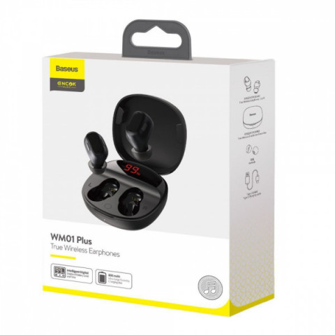 Бездротові навушники Baseus WM01 Plus TWS white Купити в Україні