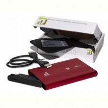 Зовнішня кишеня 1StCharger SATA HDD/SSD 2.5", USB 2.0, Red (HDE1STU2520BR)