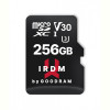 Карта пам`яті MicroSDXC 256GB UHS-I/U3 Class 10 GoodRam IRDM + SD-адаптер R100/W70MB/s (IR-M3AA-2560R12)