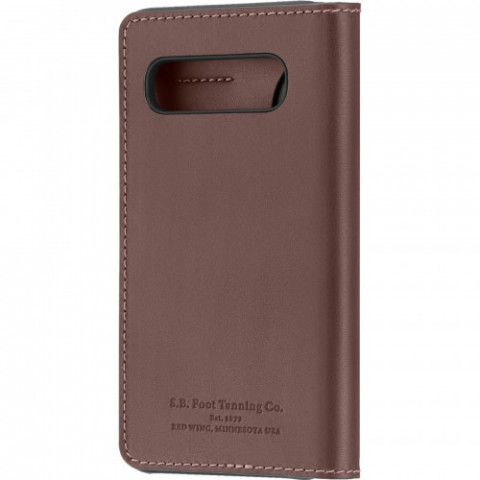 Чохол-книжка Platinum Leather Wallet для Samsung Galaxy S10 SM-G973 Brown (PT-MGS10LWFBR)