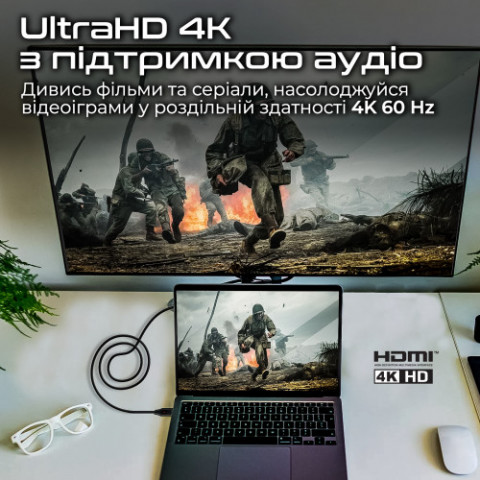 Кабель Promate HDMI - HDMI (M/M), 10 м, Black (prolink4k60-10m)