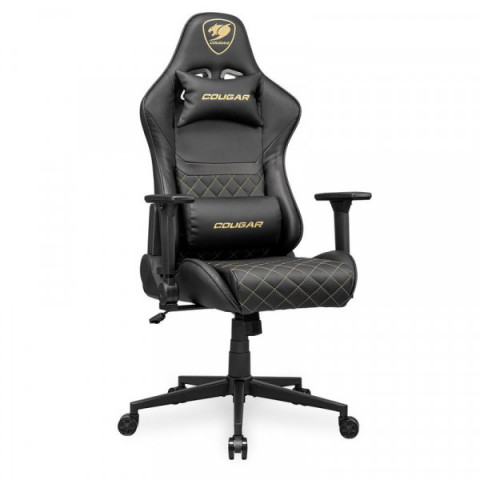 Крісло ігрове Armor One V2 Gold, чорний