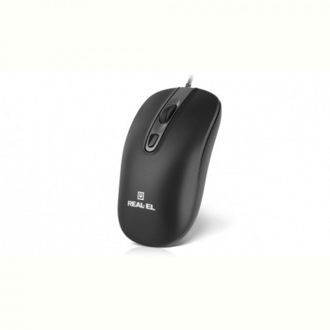 Миша REAL-EL RM-222 Black (EL123200040)