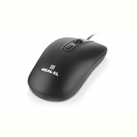Миша REAL-EL RM-222 Black (EL123200040)