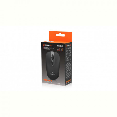 Миша REAL-EL RM-222 Black (EL123200040)